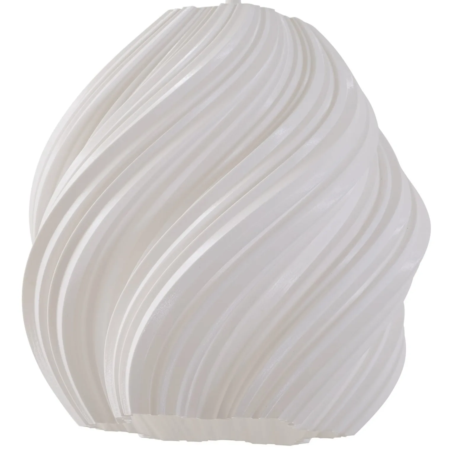 Lindby Nuvia-riippuvalaisin, Ø 30 cm, valkoinen, 3D-tulostettu