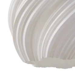 Lindby Nuvia-riippuvalaisin, Ø 30 cm, valkoinen, 3D-tulostettu