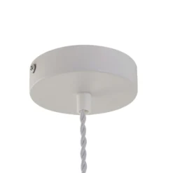 Lindby Nuvia-riippuvalaisin, Ø 30 cm, valkoinen, 3D-tulostettu