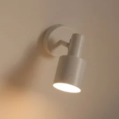 Lindby Ovelia -seinäkohdevalaisin, beige, metalli, E27