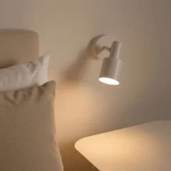 Lindby Ovelia -seinäkohdevalaisin, beige, metalli, E27
