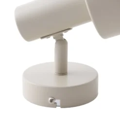 Lindby Ovelia -seinäkohdevalaisin, beige, metalli, E27
