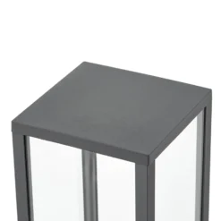 Lindby Peldar-pylväsvalaisin, antrasiitti/kirkas, 80 cm, anturi