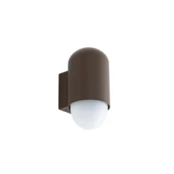 Lindby Pilva ulkoseinävalaisin, ruskea, metalli, IP44, E27