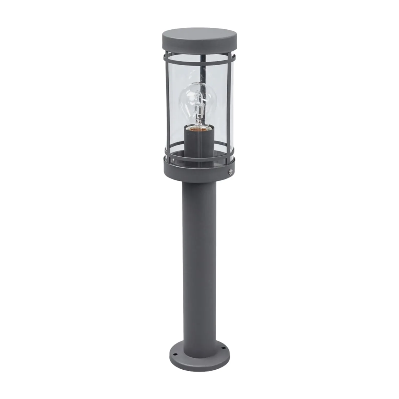 Lindby pollarilamppu Djori, 50 cm, antrasiitti, ruostumaton teräs, E27