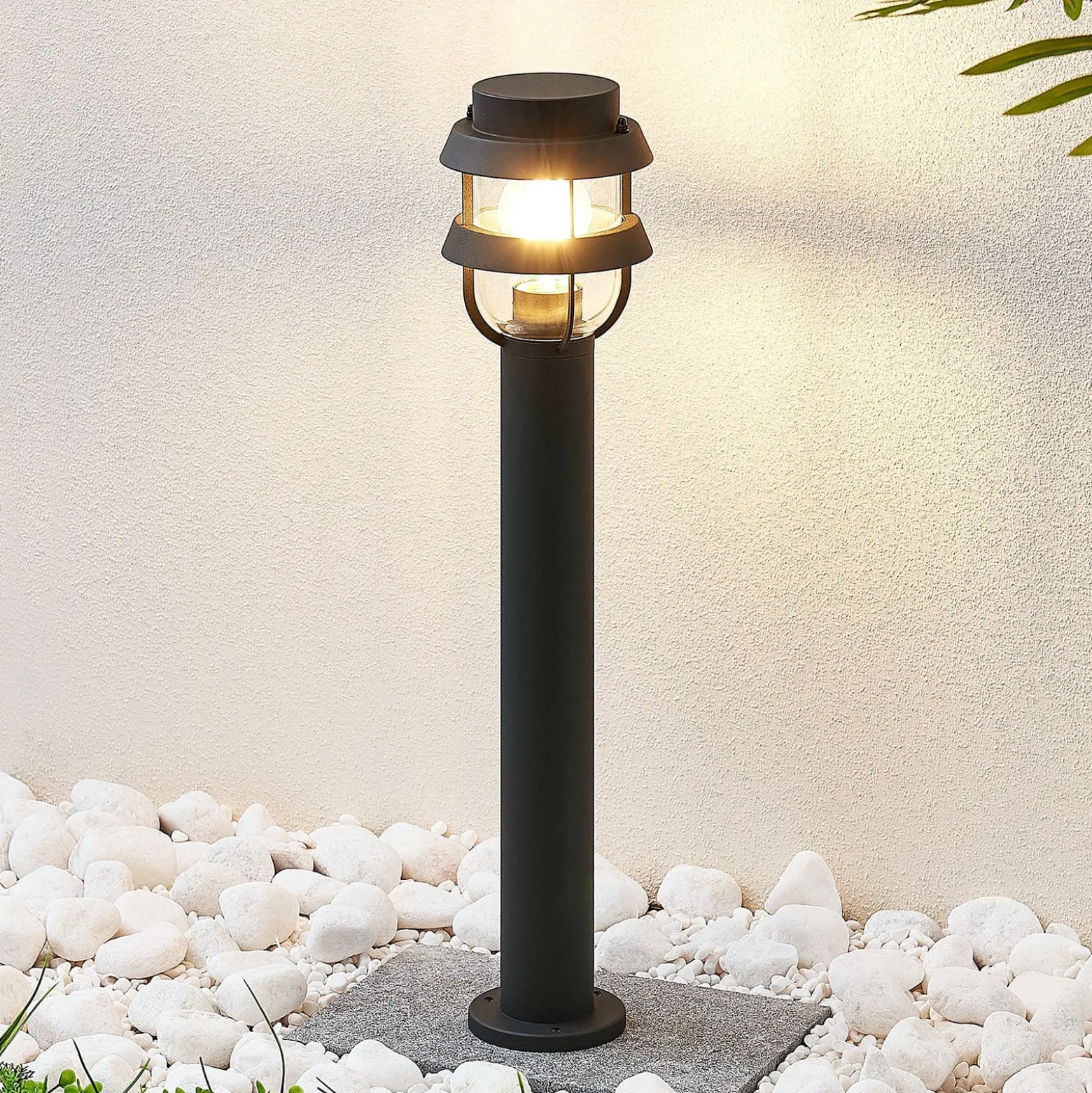 Lindby pylväsvalaisin Alvaro, antrasiitti, 60 cm, IP44, E27