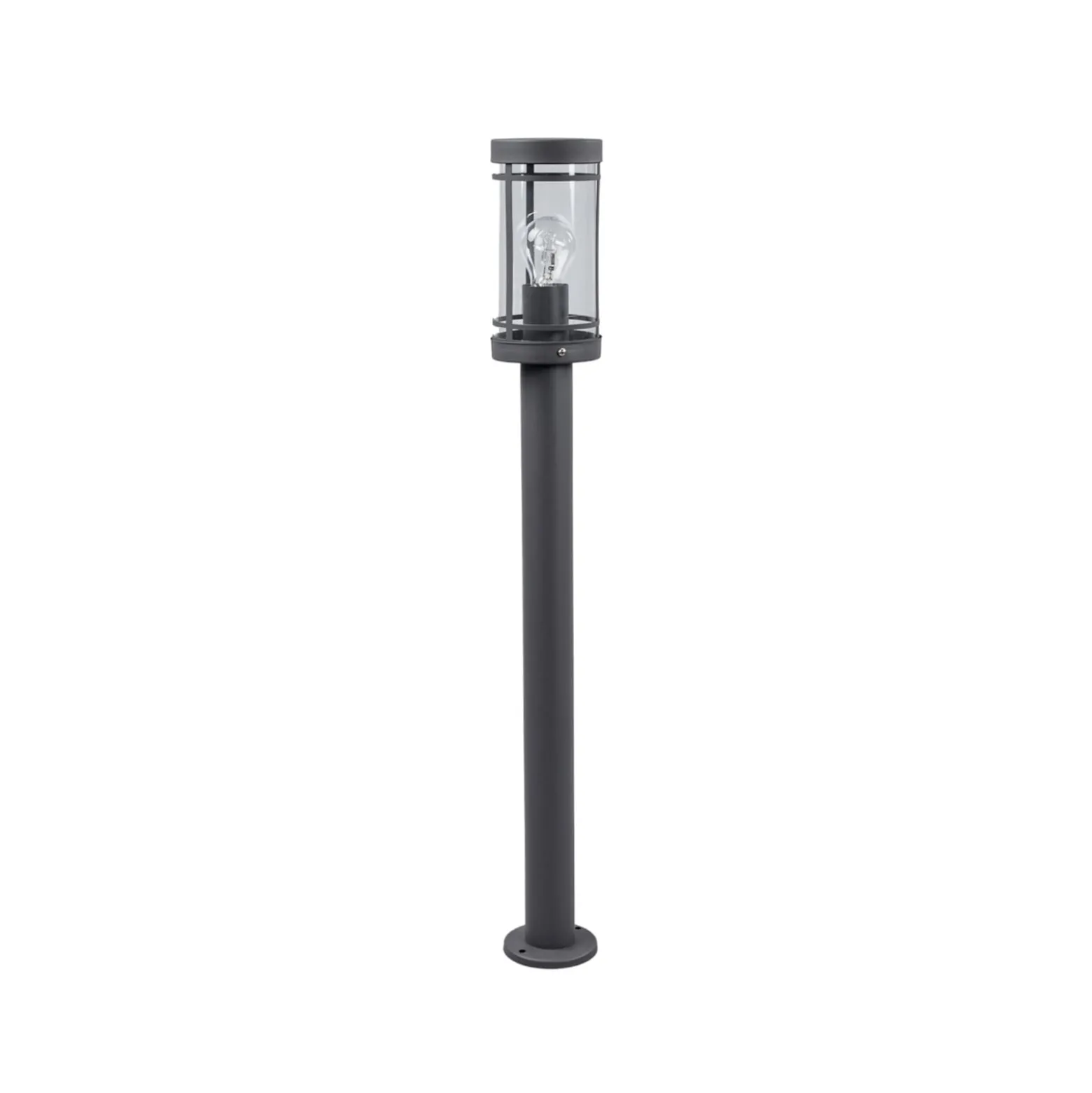 Lindby pylväsvalaisin Djori, 80 cm, antrasiitti, ruostumaton teräs, E27