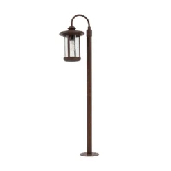 Lindby pylväsvalaisin Zayn, ruosteenvärinen, lasi, korkeus 109 cm, IP65
