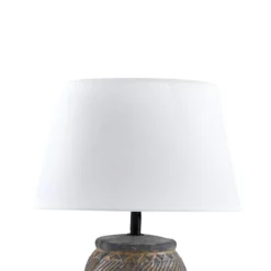 Lindby pöytävalaisin Aelith, Ø 30 cm, harmaa, keramiikka, E27
