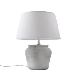 Lindby pöytävalaisin Aelith, Ø 30 cm, valkoinen, keraaminen, E27