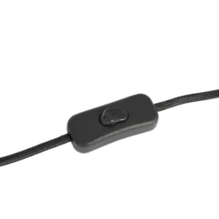Lindby pöytävalaisin Aralena, musta/kulta, korkeus 26,5 cm