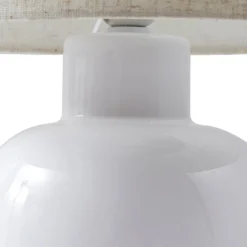 Lindby pöytävalaisin Arved, valkoinen, tekstiili, keramiikka, 46 cm