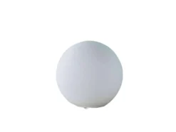 Lindby pöytävalaisin Marike, valkoinen, lasia, pallo, Ø 25 cm, E27