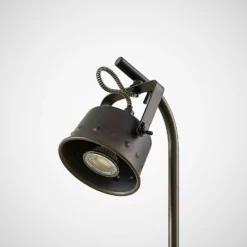 Lindby pöytävalaisin Rubinjo, 37cm, musta, puu, metalli, GU10