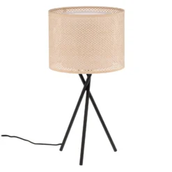 Lindby pöytävalaisin Soula, Ø 26 cm, beige, muovia, E27