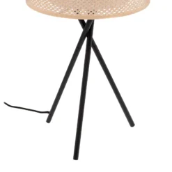 Lindby pöytävalaisin Soula, Ø 26 cm, beige, muovia, E27