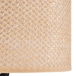 Lindby pöytävalaisin Soula, Ø 26 cm, beige, muovia, E27