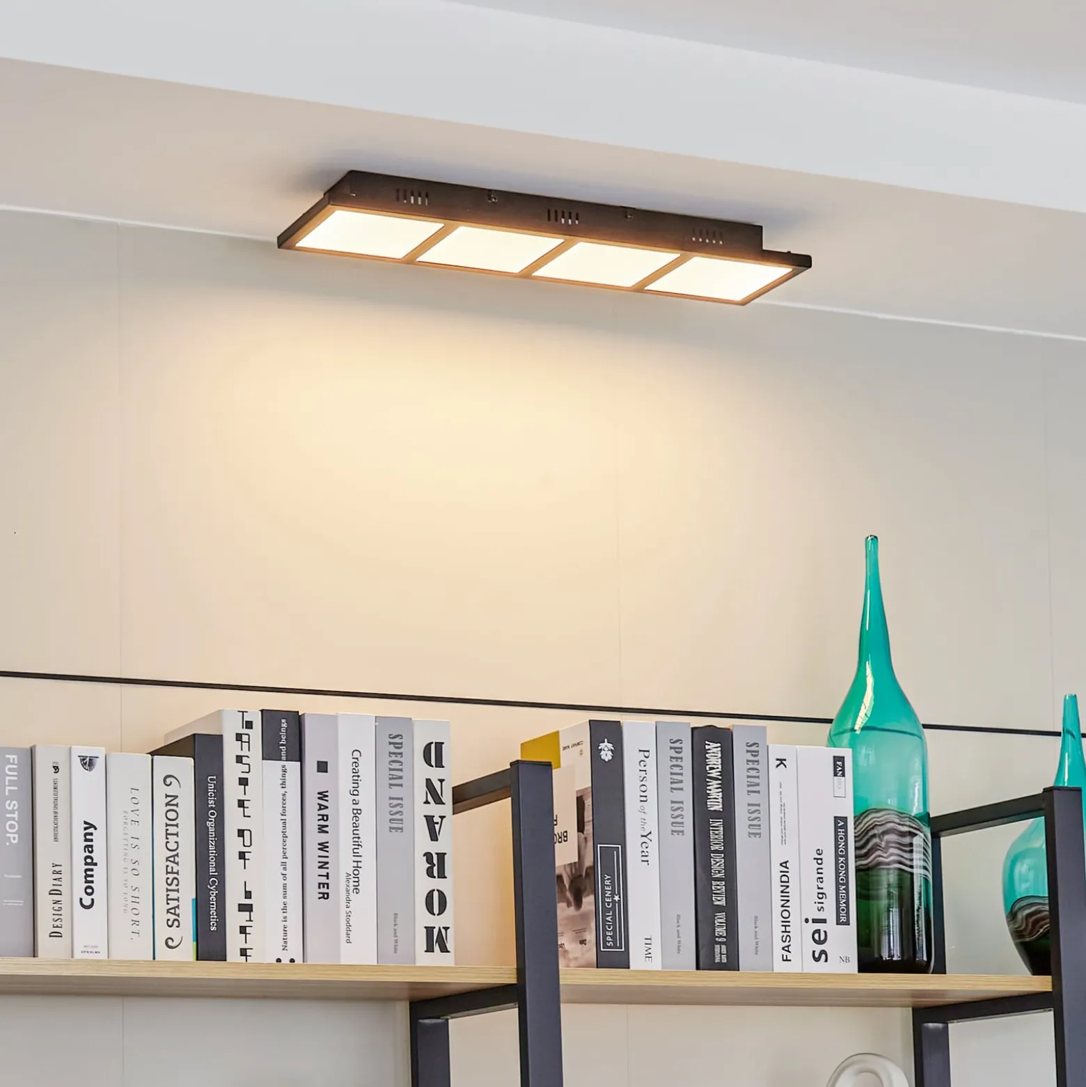 Lindby Raymie -LED-kattovalaisin P 56,6 cm RGBW