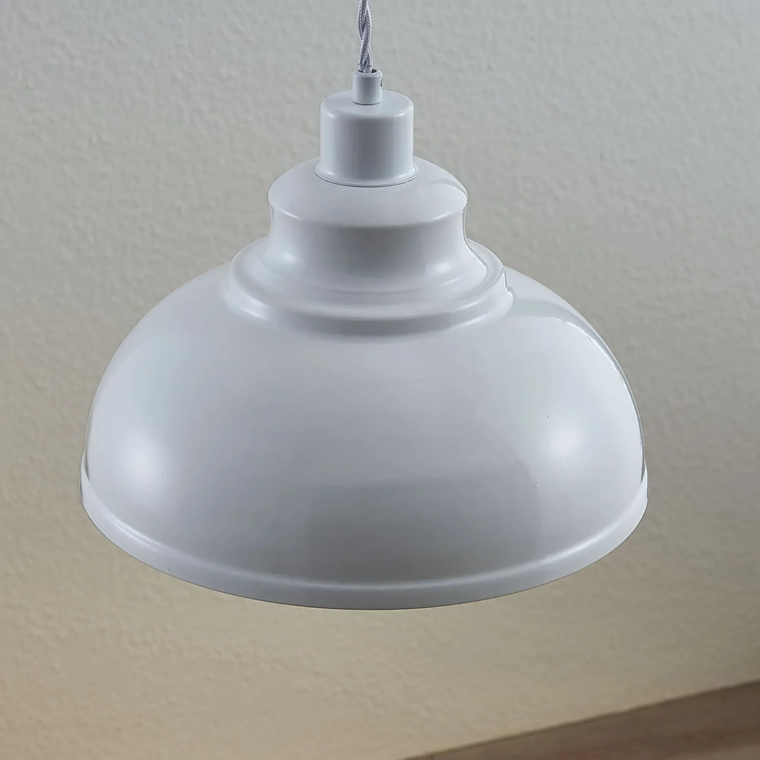 Lindby riippuvalaisin Albertine, 29 cm, valkoinen, metallia