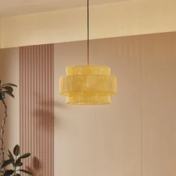 Lindby Riippuvalaisin Anuva, luonnonvalkoinen, paperi, Ø 45 cm