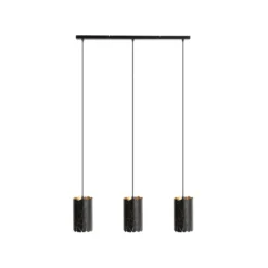Lindby riippuvalaisin Aralena, musta/kulta, 3-valo, pituus93cm