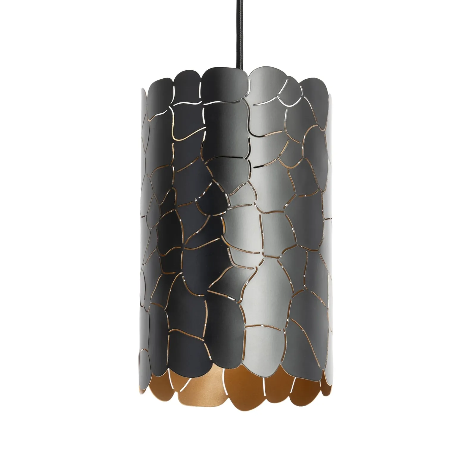 Lindby riippuvalaisin Aralena, musta/kulta, 3-valo, pituus93cm