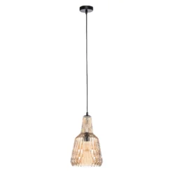 Lindby Riippuvalaisin Belarion, meripihka, lasi, Ø 23 cm