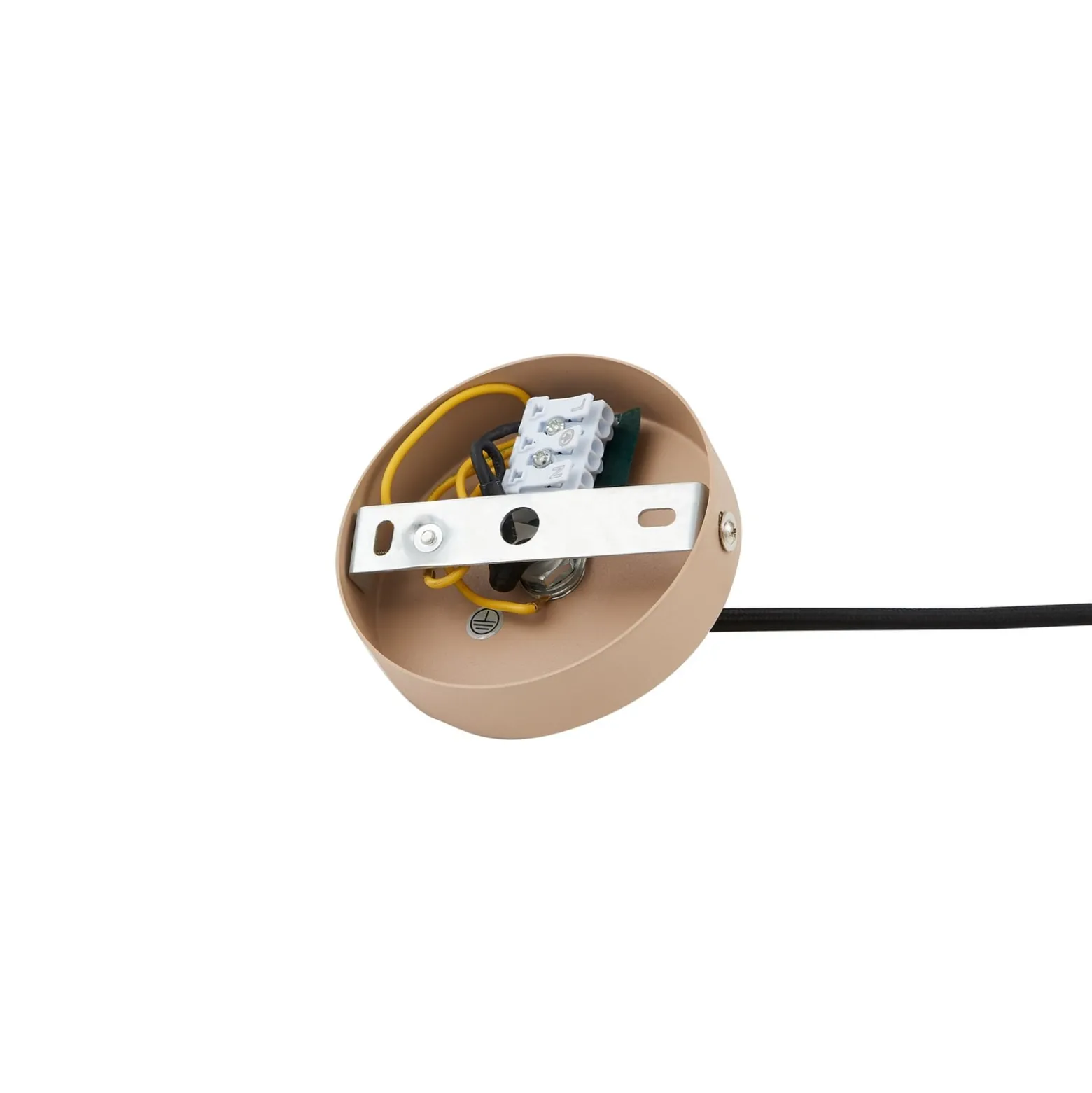 Lindby Riippuvalaisin Clarine, beige, Ø 50 cm, metallia