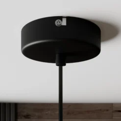 Lindby Riippuvalaisin Cliona, musta, metalli, Ø 31 cm, E27