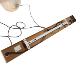 Lindby Riippuvalaisin Drakar, Ø 22 cm, 3-valo, meripihka, lasi