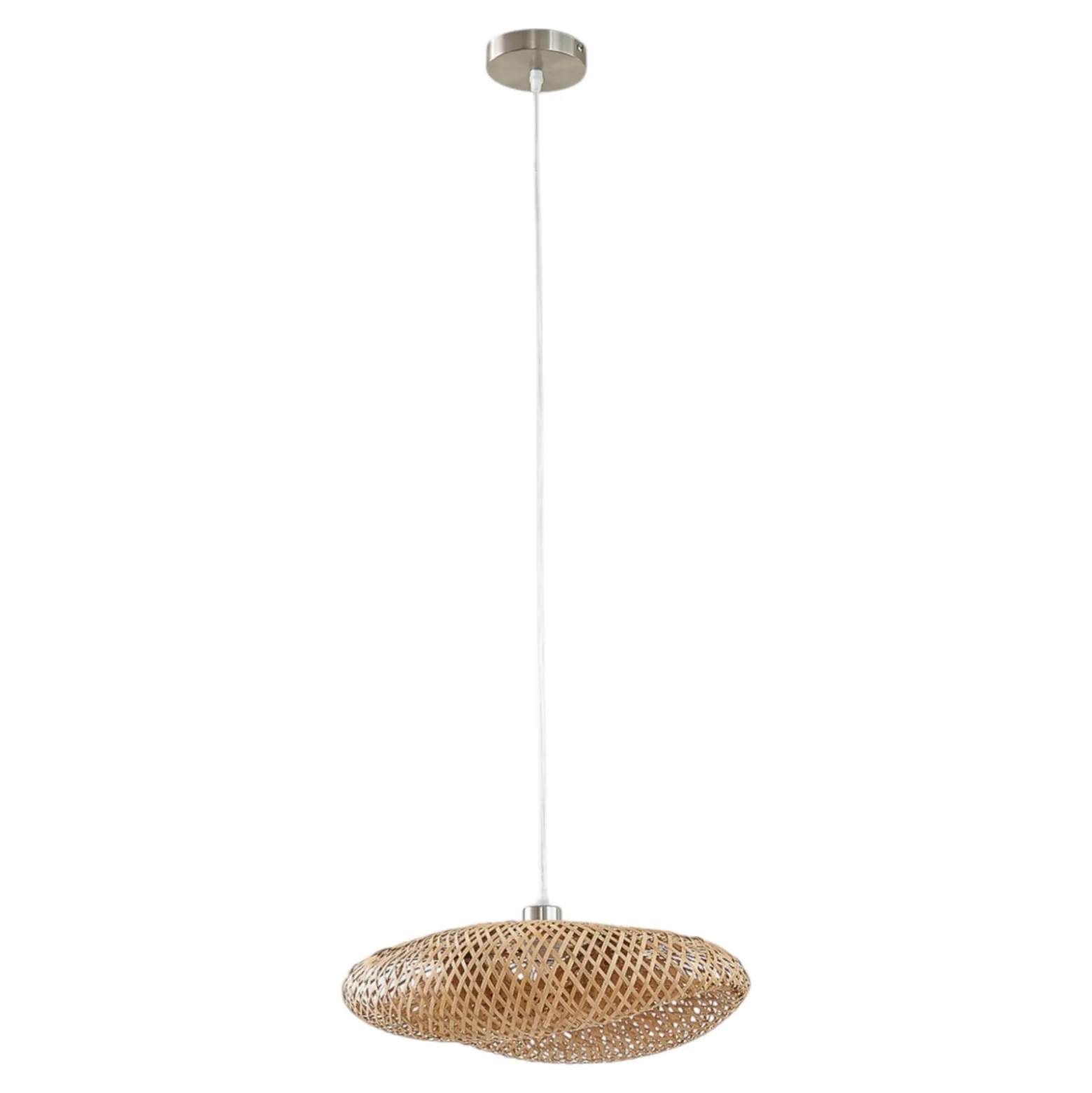 Lindby Riippuvalaisin Eleane, bambu, luonnonvalo, Ø 50 cm