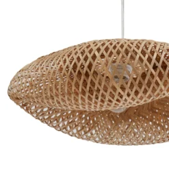 Lindby Riippuvalaisin Eleane, bambu, luonnonvalo, Ø 50 cm