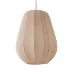Lindby Riippuvalaisin Helin, beige, Ø 30 cm, kangasta
