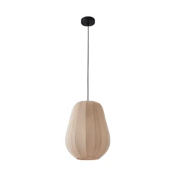 Lindby Riippuvalaisin Helin, beige, Ø 30 cm, kangasta