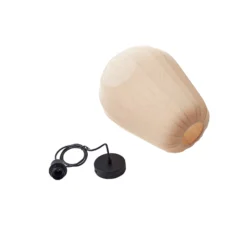 Lindby Riippuvalaisin Helin, beige, Ø 30 cm, kangasta