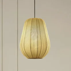 Lindby Riippuvalaisin Helin, harmaa, Ø 30 cm, kangasta
