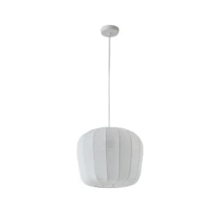 Lindby Riippuvalaisin Helin, valkoinen, Ø 35 cm, kangasta