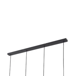 Lindby Riippuvalaisin Hildur, 4-valo, 118 cm, savunharmaa, lasi