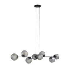 Lindby Riippuvalaisin Isamer, savunharmaa, 130 cm, maapallo