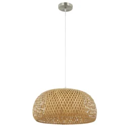 Lindby Riippuvalaisin Jadwiga, Ø 45 cm, bambu, E27