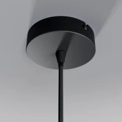 Lindby riippuvalaisin Kourtney, Ø 15 cm, musta/harmaa, lasi, E27