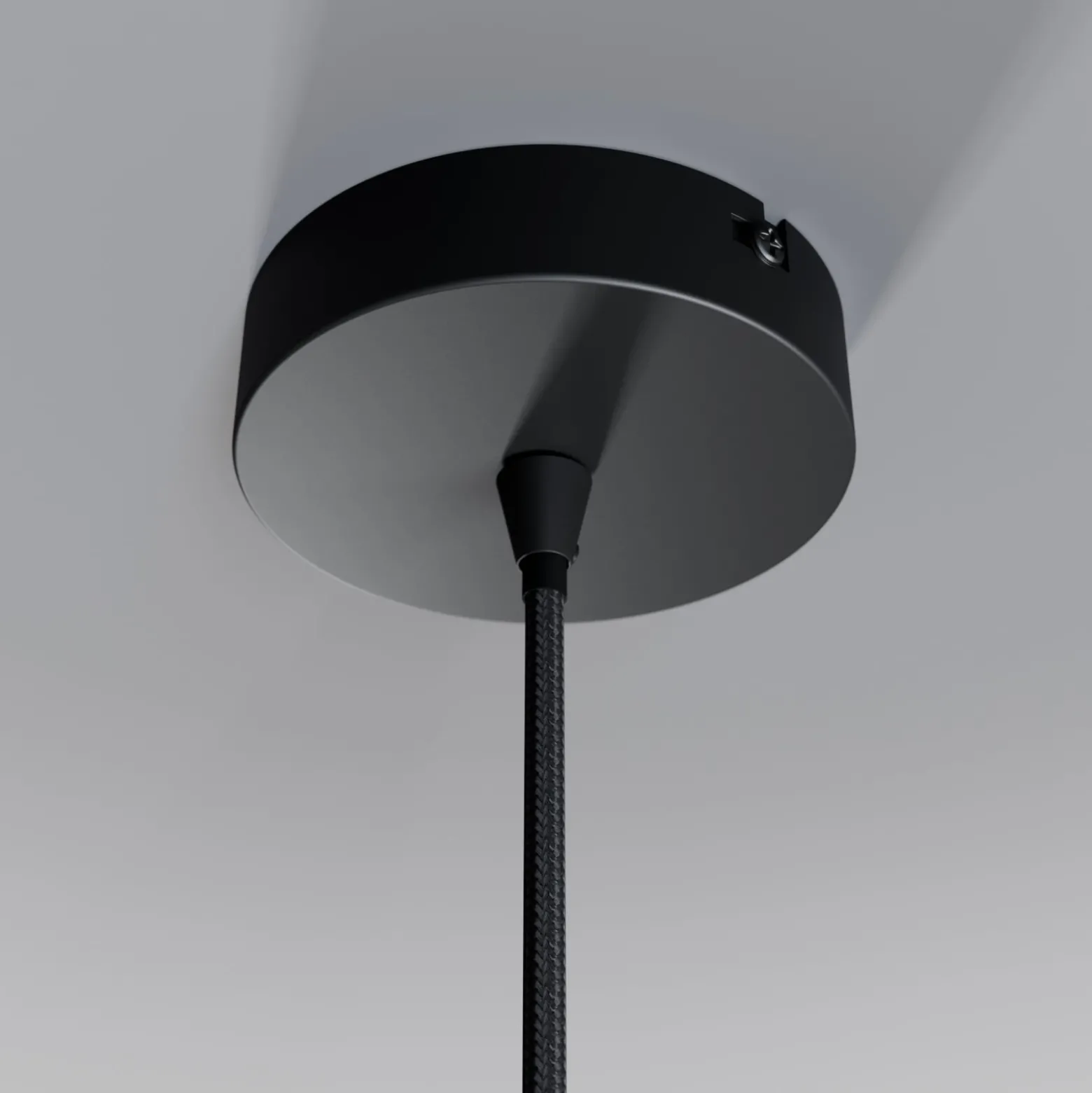 Lindby riippuvalaisin Kourtney, Ø 15 cm, musta/harmaa, lasi, E27