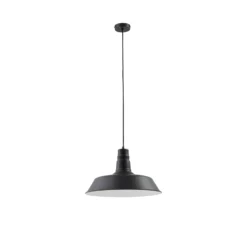 Lindby riippuvalaisin Laylan, musta/valkoinen, Ø 46 cm, metallia
