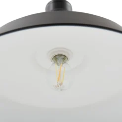 Lindby riippuvalaisin Laylan, musta/valkoinen, Ø 46 cm, metallia