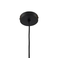 Lindby riippuvalaisin Laylan, musta/valkoinen, Ø 46 cm, metallia