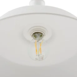 Lindby Riippuvalaisin Laylan, valkoinen, Ø 36 cm, metallia