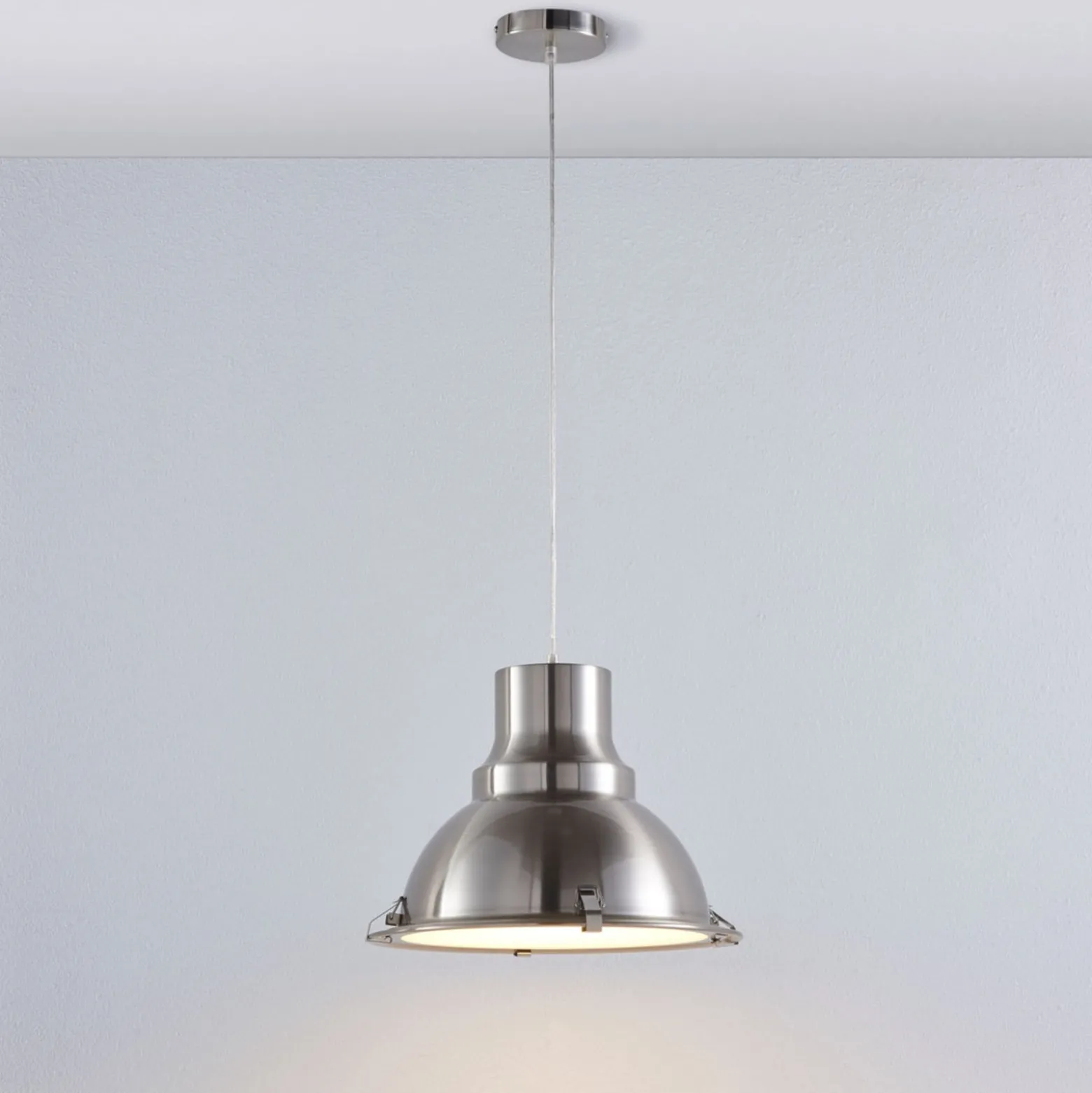 Lindby-riippuvalaisin Letty, Ø 39 cm, nikkelinvärinen, metalli, E27