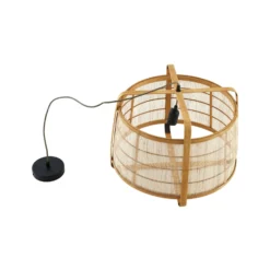 Lindby Riippuvalaisin Liriana, bambu, rauta, Ø 45 cm, E27