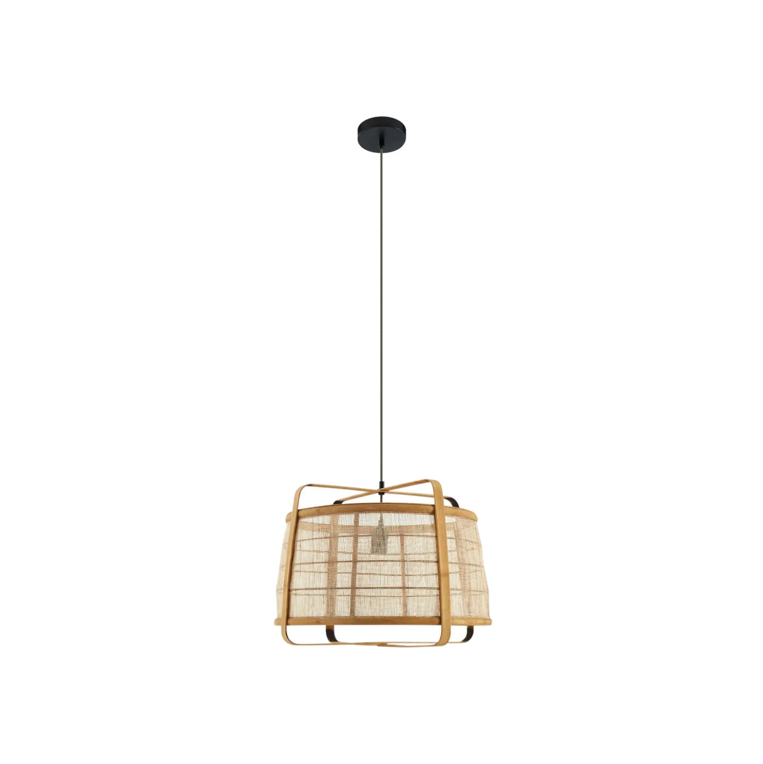 Lindby Riippuvalaisin Liriana, bambu, rauta, Ø 45 cm, E27