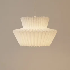 Lindby Riippuvalaisin Magali, valkoinen, paperi, Ø 45 cm, E27